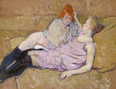 The Sofa, c.1894-96 (olej na kartonu) od Henri de Toulouse Lautrec