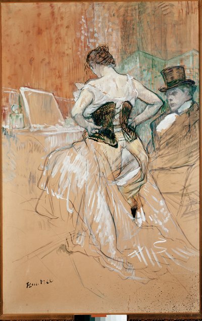 Žena v korzetu od Henri de Toulouse Lautrec