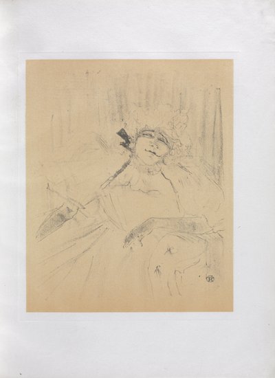 Yvette Guilbert-Anglická série: Stará píseň od Henri de Toulouse-Lautrec