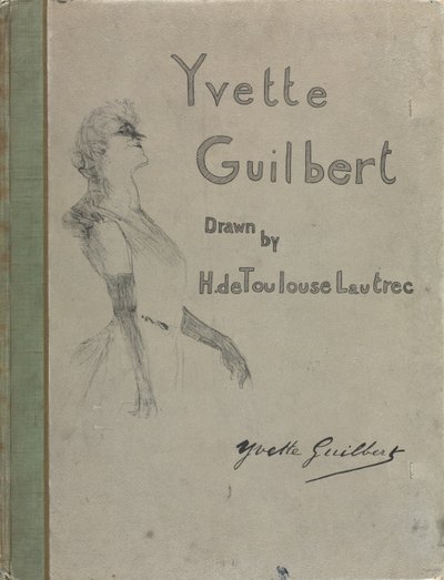 Yvette Guilbert-Anglická řada: Obálka od Henri de Toulouse-Lautrec