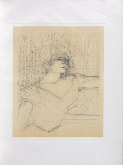 Yvette Guilbert-Anglická série: V lepidle od Henri de Toulouse-Lautrec