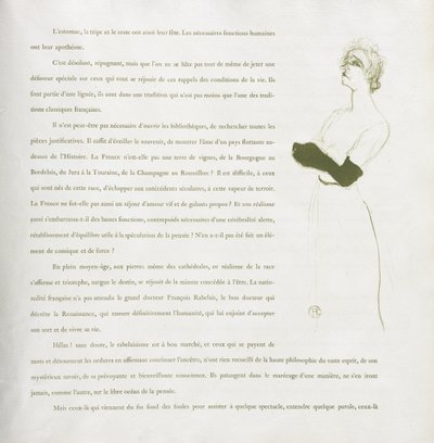 Yvette Guilbert-francouzská řada: č. 10 od Henri de Toulouse-Lautrec