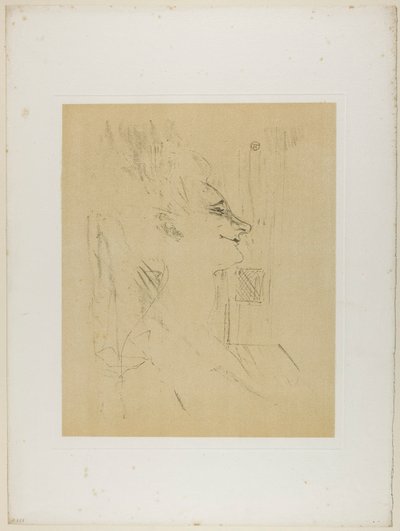 Yvette Guilbert-Soularde, od Yvette Guilbert od Henri de Toulouse-Lautrec