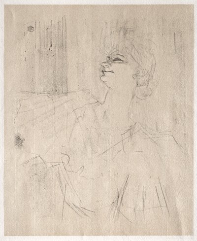Yvette Guilbert: v Ménilmontant, z Bruant od Henri de Toulouse-Lautrec