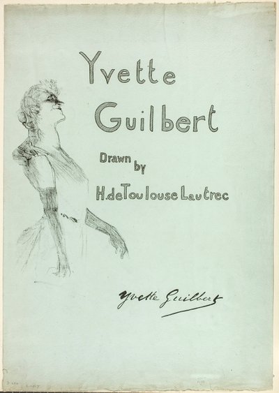 Yvette Guilbert na jevišti, od Yvette Guilbert od Henri de Toulouse-Lautrec