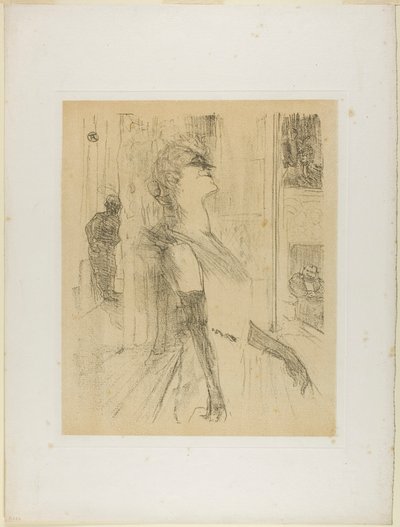 Yvette Guilbert na jevišti, od Yvette Guilbert od Henri de Toulouse-Lautrec