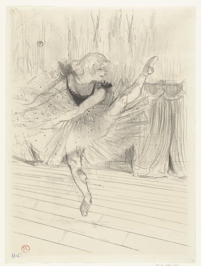 Portrét tanečnice Idy Heathové Ida Heath anglická tanečnice od Henri de Toulouse Lautrec (signed by artist)