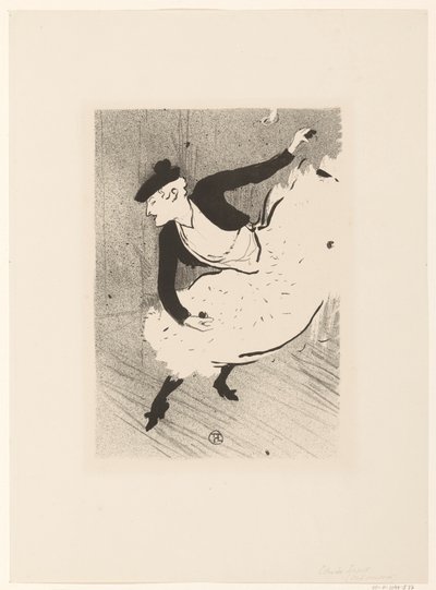 Portrét zangeres Edmee Lescot Edmee Lescot The Cafe Concert (název série) od Henri de Toulouse Lautrec (signed by artist)