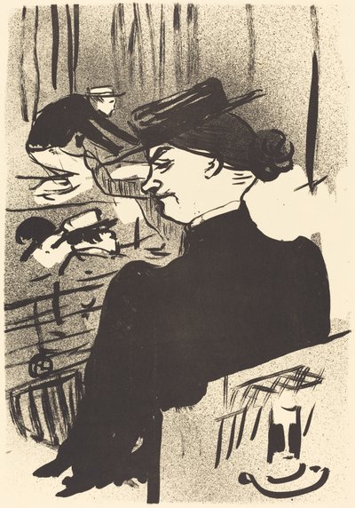 Ein Zuschauer Une spectatrice von Henri de Toulouse Lautrec