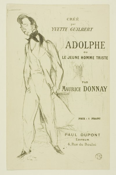 Adolf — Smutný mladý muž od Henri de Toulouse Lautrec