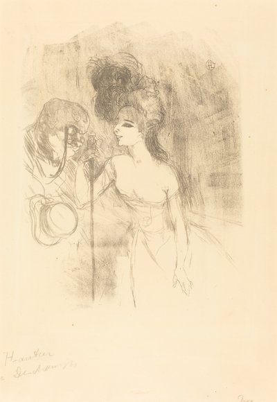 Anna Held a Baldy (Anna Held et Baldy) od Henri de Toulouse Lautrec
