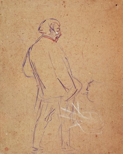 Aristide Bruant zpívá ve svém kabaretu od Henri de Toulouse Lautrec