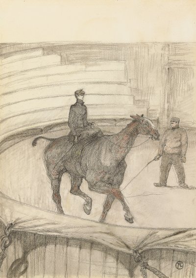 V cirkuse: zkouška; Au Cirque: Travail de Repetition, 1899 od Henri de Toulouse Lautrec