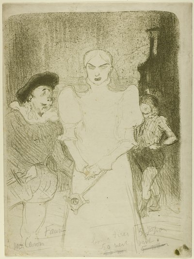 In der Oper: Madame Caron in Faust von Henri de Toulouse-Lautrec