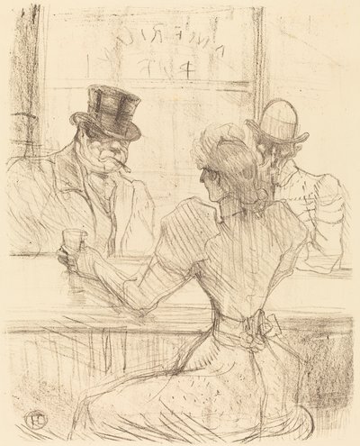 V baru Picton, rue Scribe Au bar Picton, rue Scribe, 1896. od Henri de Toulouse Lautrec