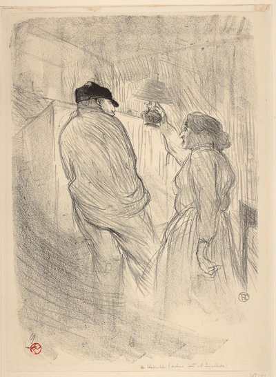 Ve Svobodném divadle, Antoine v The Worry od Henri de Toulouse Lautrec
