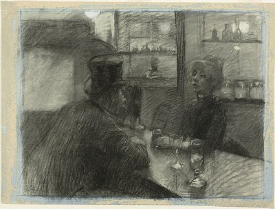 Bar kavárny na rue de Rome od Henri de Toulouse-Lautrec