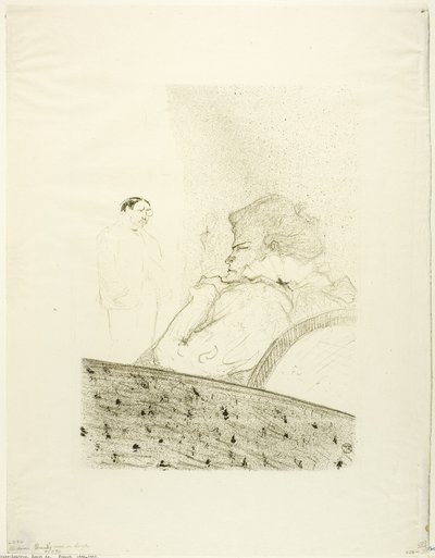 Brandès ve své krabici od Henri de Toulouse Lautrec
