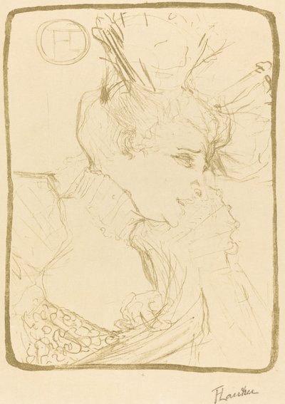 Busta Mlle. Marcelle Lender Mlle. Marcelle Lender, busta, 1895. od Henri de Toulouse Lautrec