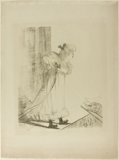 Kabaretní zpěvačka od Henri de Toulouse Lautrec