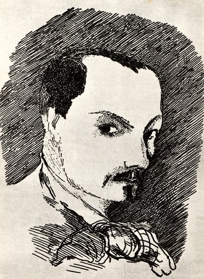 Charles Baudelaire 1821-1867 od Henri de Toulouse Lautrec