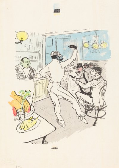 Čokoládový tanec v Achille Baru od Henri de Toulouse Lautrec