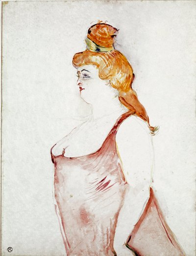 Cocyte v „Krásné Helene““. Kresba Henri de Toulouse-Lautrec (Toulouse Lautrec od Henri de Toulouse Lautrec