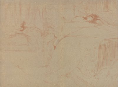 Zhroutil se na posteli, ze série Elles, 1896., 1896. od Henri de Toulouse Lautrec
