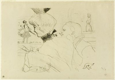 Pár na koncertě v kavárně od Henri de Toulouse Lautrec