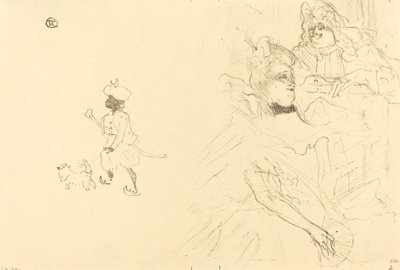 Obálka "Příklad zamilované Ninon de Lenclos" od Henri de Toulouse Lautrec