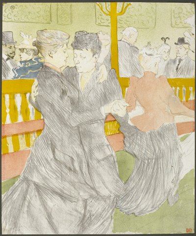 Tanec v Moulin Rouge od Henri de Toulouse-Lautrec