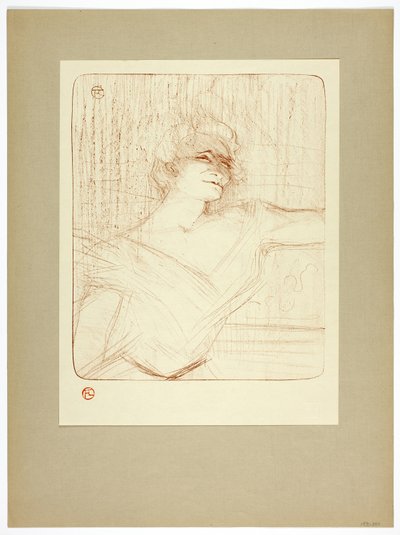 V lepidle plát dva od Yvette Guilbert od Henri de Toulouse Lautrec