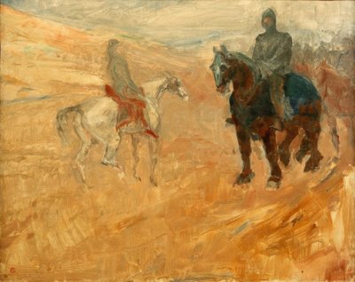 Zwei Ritter in Rüstung von Henri de Toulouse Lautrec