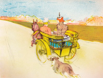 Vozík pro psy, kolem roku 1897, 1946 od Henri de Toulouse Lautrec