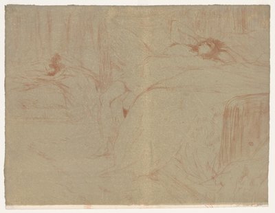 Elles: Žena ležící na zádech od Henri de Toulouse Lautrec