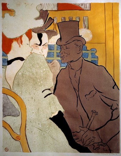 English at the Moulin Rouge Litography od Henri de Toulouse Lautreca (1864-1901) 1892 Sun. 0,47x0,37 m Albi, Musee Toulouse Lautrec od Henri de Toulouse Lautrec