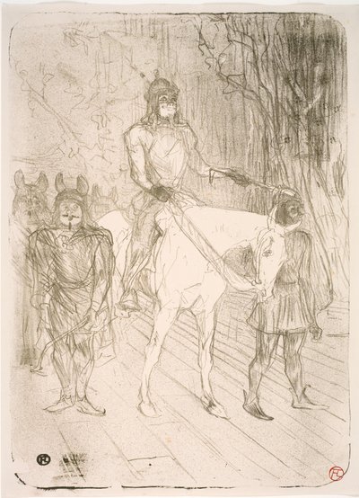 Vchod do Brasseur, v Chilpéric od Henri de Toulouse-Lautrec