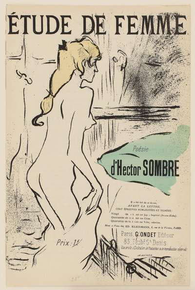 Studie pro ženy od Henri de Toulouse Lautrec