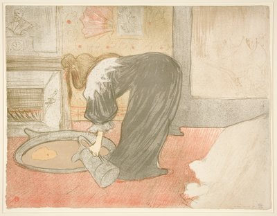 Femme au van (Žena u vany), ze série Elles od Henri de Toulouse Lautrec