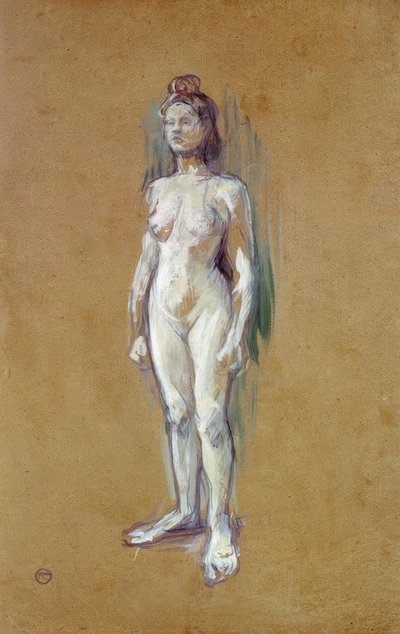 Nahá žena stojící vepředu od Henri de Toulouse Lautrec