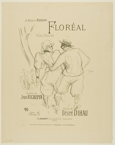 Floréal, z Melodies od Désiré Dihau od Henri de Toulouse Lautrec