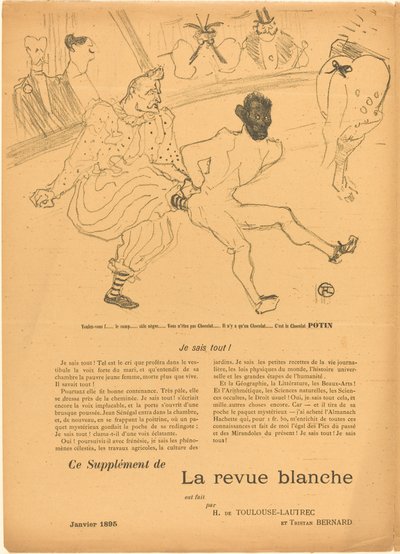 Footit a Chocolat (Footit et Chocolat) [levý obdélník] od Henri de Toulouse Lautrec