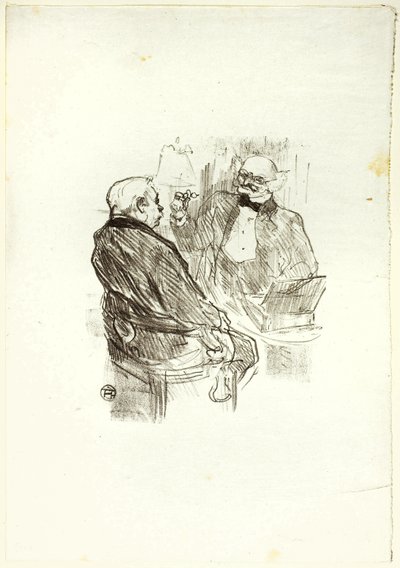 Georges Clemenceau a optomotrista Mayer z Au Pied du Sinaï od Henri de Toulouse Lautrec
