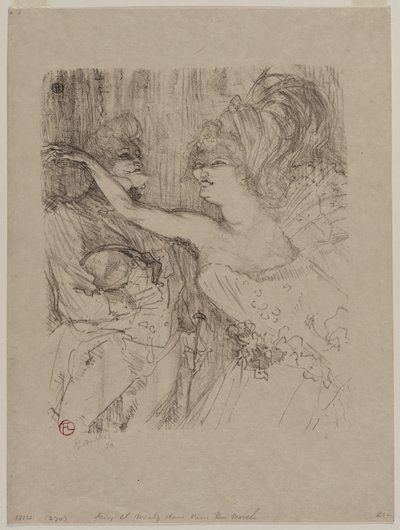 Guy and Mealy, v Paris qui Marche, 1898. od Henri de Toulouse Lautrec
