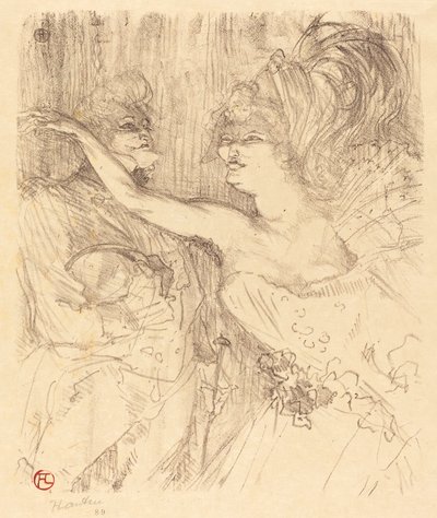Guy and Mealy walking in Paris Guy and Mealy walking in Paris, 1898. od Henri de Toulouse Lautrec