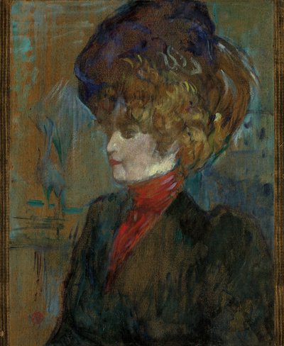 Hlava anglické dámy; Hlava anglické dámy, 1898 od Henri de Toulouse Lautrec