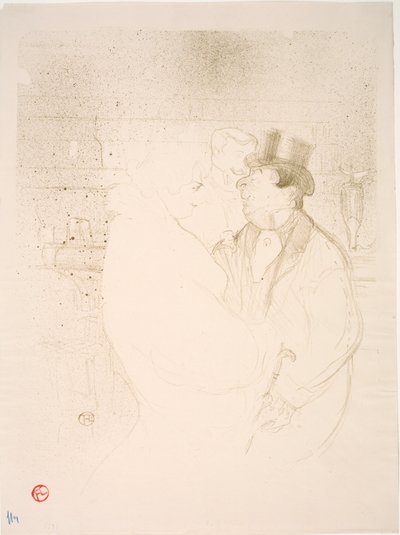 Ida Heath v Baru od Henri de Toulouse-Lautrec