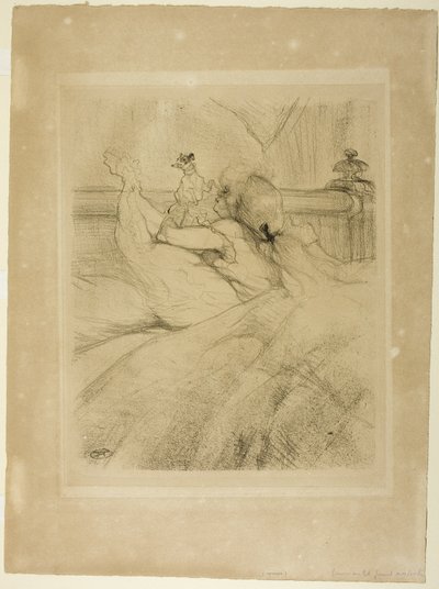 V posteli od Henri de Toulouse-Lautrec
