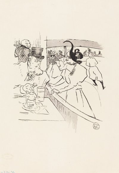 V bruslení profesionální krása od Henri de Toulouse Lautrec