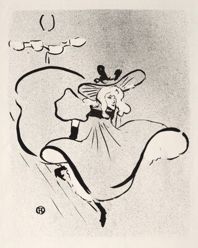Jane Avril, 1893. od Henri de Toulouse Lautrec
